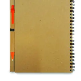 הדפסה על מחברת A5 ממוחזרת + עט