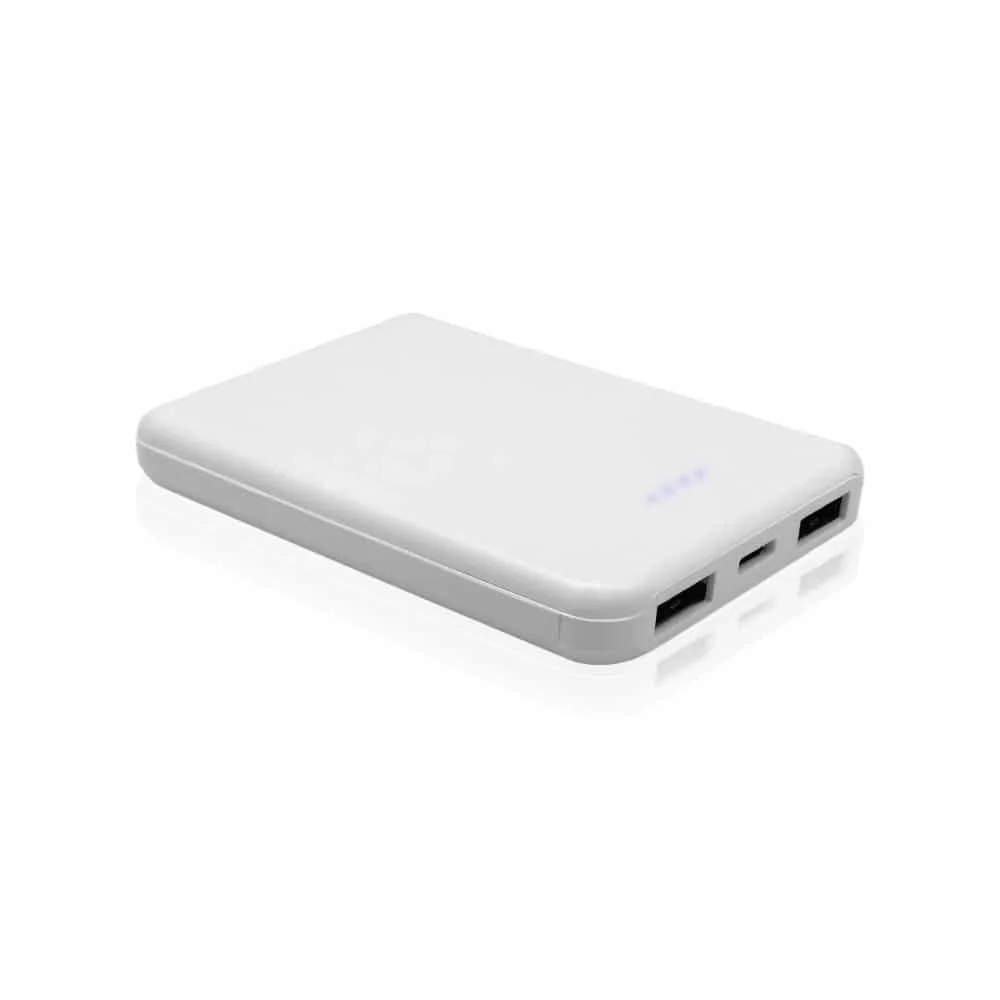ורטה – סוללת גיבוי ממותגת עם יציאות USB – לבן