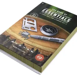 ESSENTIALS – הדפסה על ערכת השרדות במארז ספר