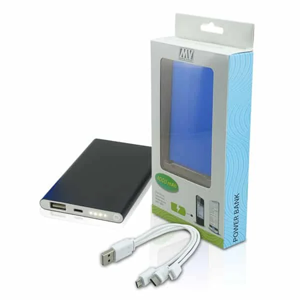 טרופז – מטען נייד 4000 mAh מאלומיניום – אריזה