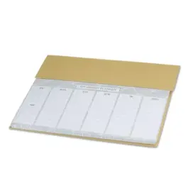 וויקלי – הדפסה על יומן שבועי אקולוגי עם חלוקה לימים