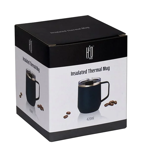 אריזת ספל תרמי MUG מבודד חום בנפח 420 מ״ל