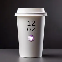 כוס נייר ממותגת 12 אוז