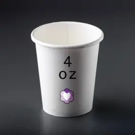 כוס נייר ממותגת 4 אוז