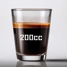 כוס קפה זכוכית 200cc