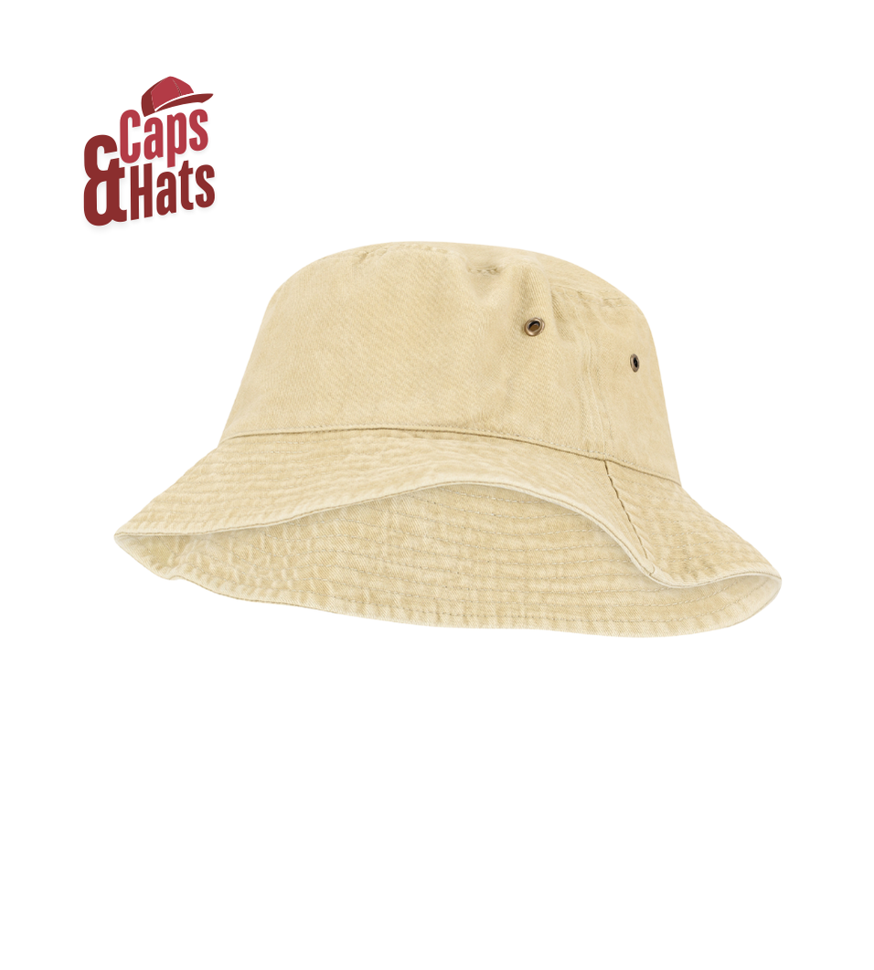 כובע באקט סטון וואש רחב – Bucket Hat Stone Wash – מבט נוסף