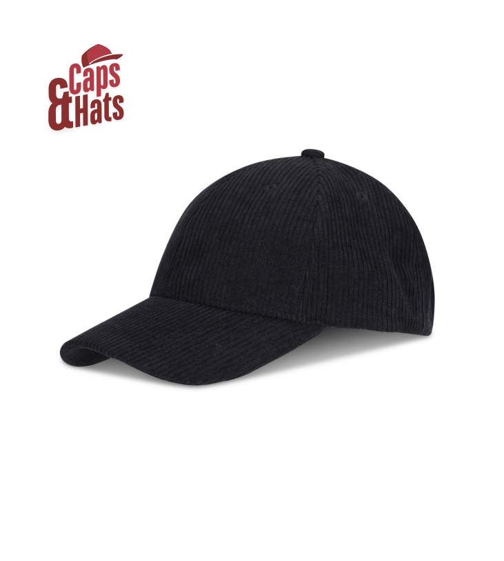 כובע דד קאפ קורדרוי – Corduroy Dad Cap – שחור