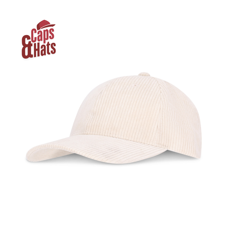 כובע דד קאפ קורדרוי – Corduroy Dad Cap – אוף-ווייט